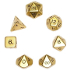 gold roleplaying dice